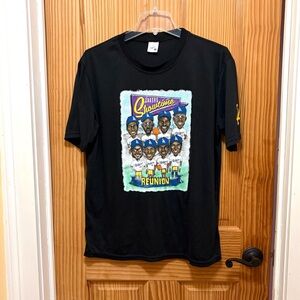 Lakers Showtime Los Angeles Dodgers Reunion Caricature T-Shirt Men’s Size Medium